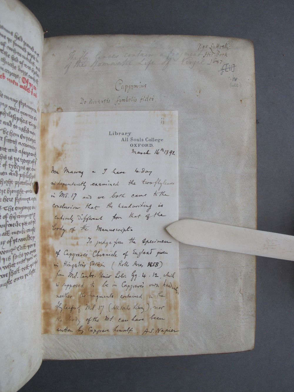 2 Folio ii insert
